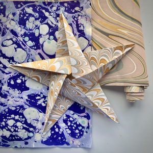 Marbling on Paper and Fabric