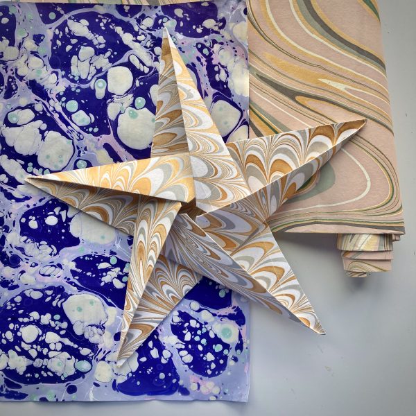 Marbling on Paper and Fabric