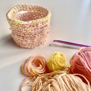 'Waste Knot' Crochet Pots