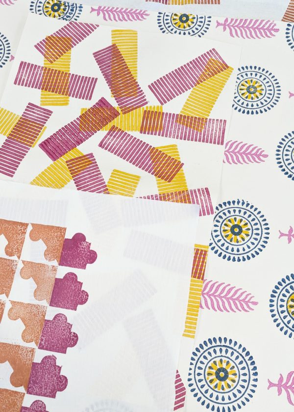 Repeat Pattern - Block and Lino Printing - Image 3