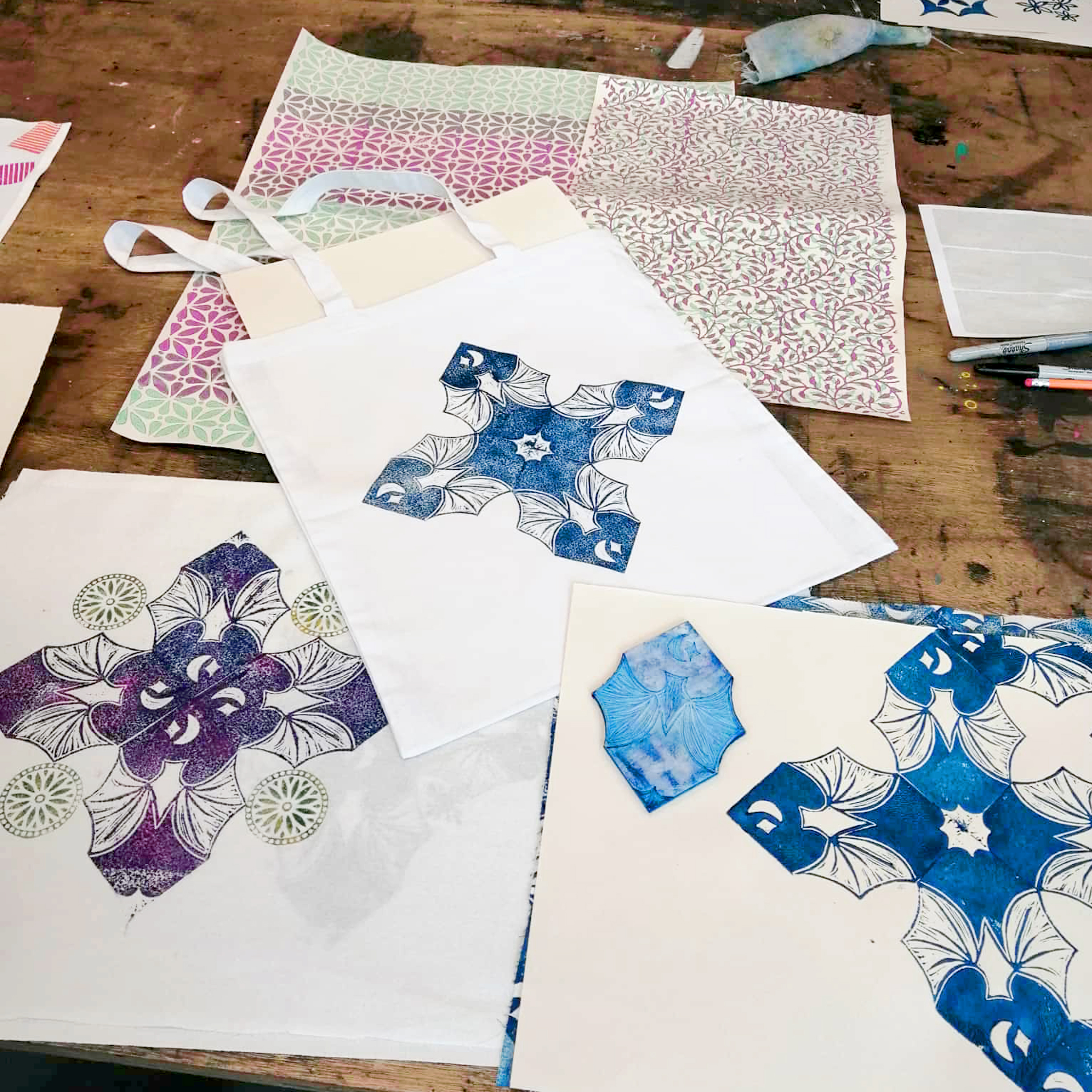 Lino Printing - Repeat Patterns - Image 4